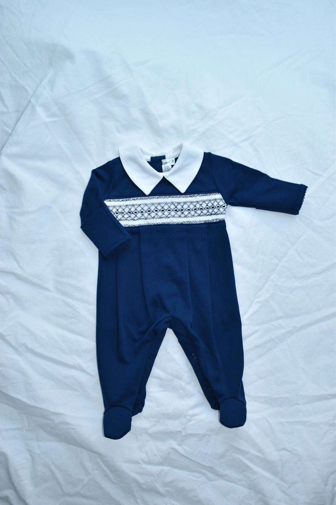 Heritage – Hand-Smocked Pima Cotton Footie