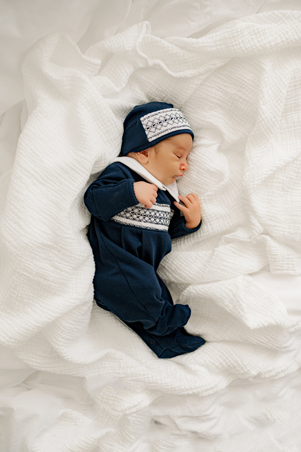 Heritage – Hand-Smocked Pima Cotton Footie