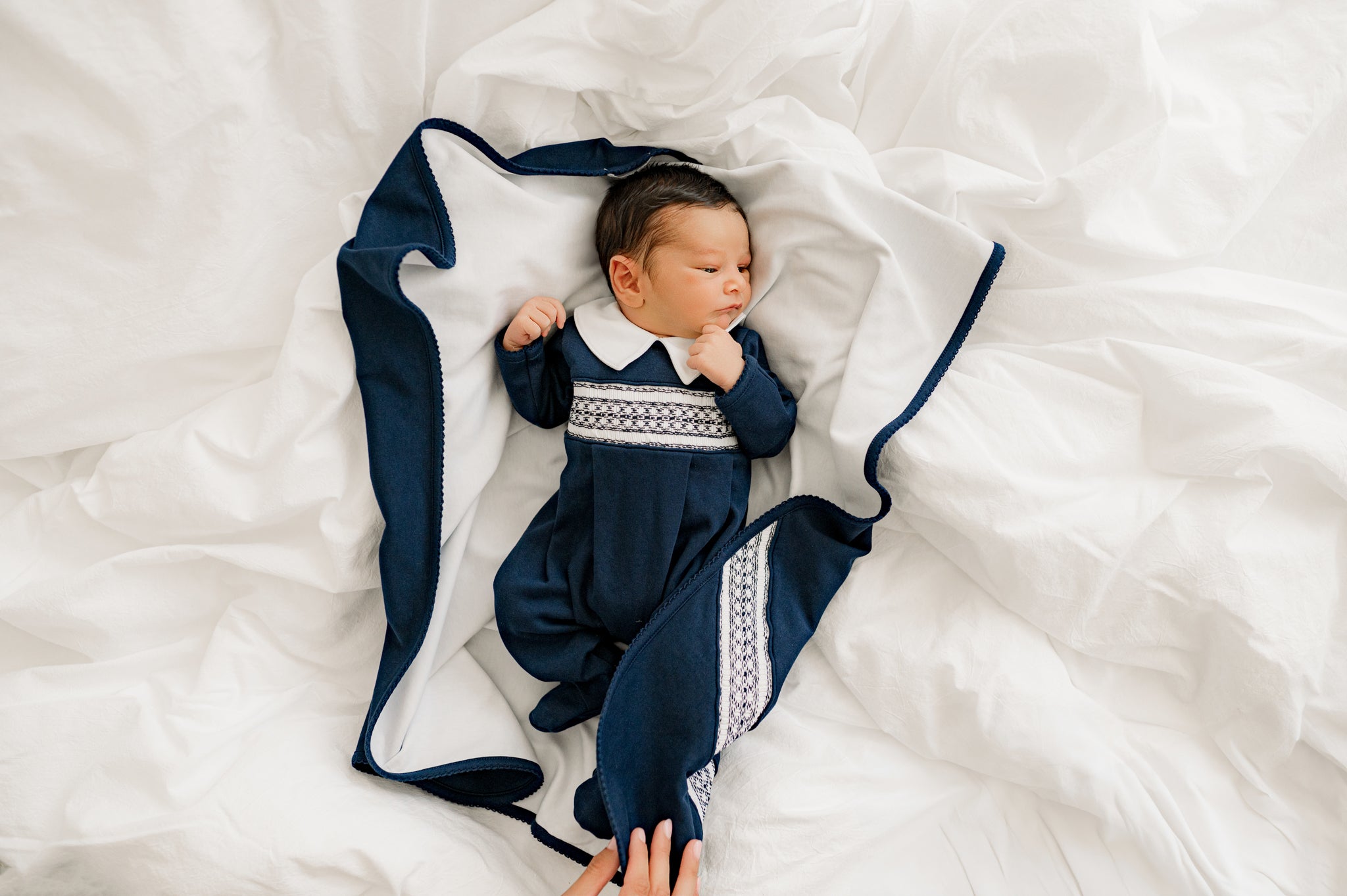 Heritage – Hand-Smocked Pima Cotton Blanket